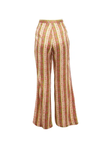 Pantaloni Sandro din crep evazate