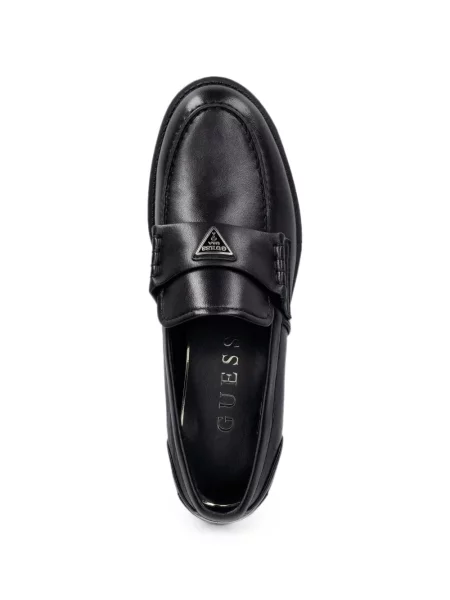 Pantofi loafer Guess cu autograf negru