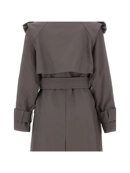 Cu centură trenci Victoria Beckham gri