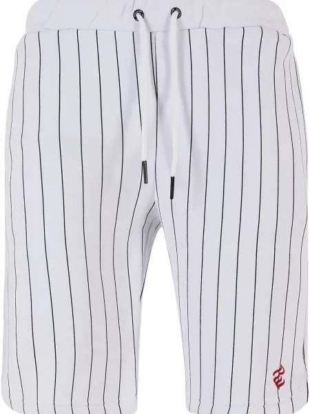 ROCAWEAR Kalhoty tmavě červená / černá bílá