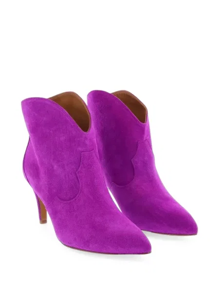 Botine Toral Shoes din piele de căprioară violet
