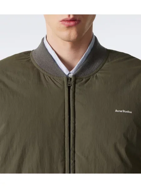 Geacă cu puf Acne Studios din poplin verde