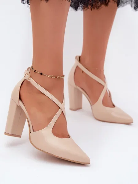 Pantofi cu toc Zazoo negru