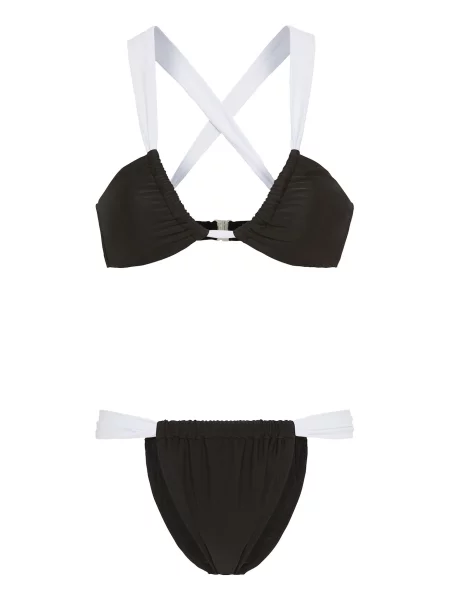 LSCN by LASCANA Costum de baie două piese negru alb