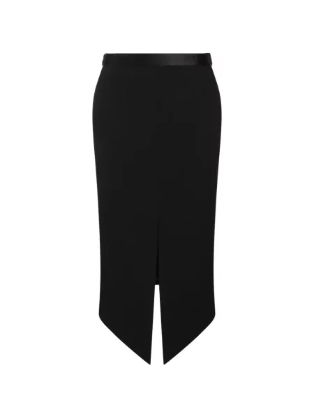 Fustă Tom Ford din satin negru