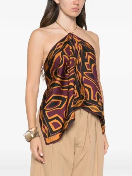 Top Pucci cu gât halter