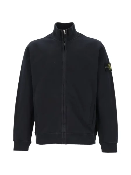 Geacă Stone Island din fleece cu strasuri alergare albastru