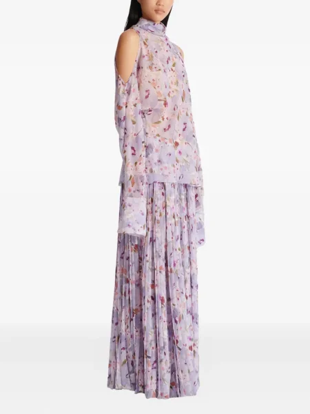 Bluză Balmain cu model floral cu imagine violet