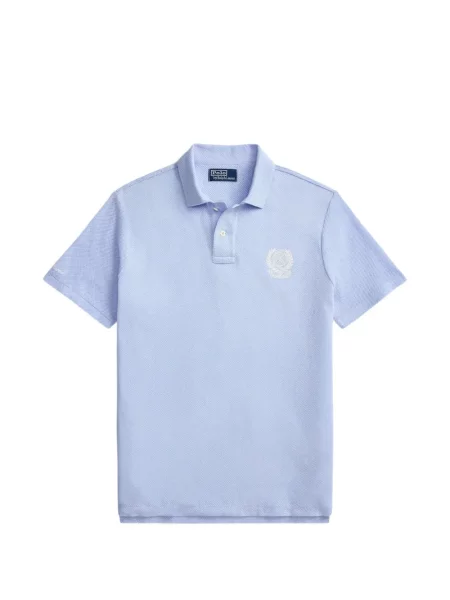 Șapcă Polo Ralph Lauren de mătase cu dungi cu cataramă albastru
