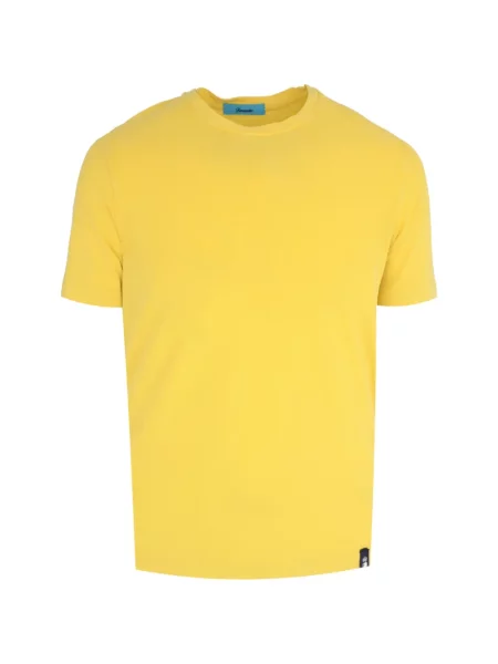 Tricou Drumohr cu decolteu rotund galben