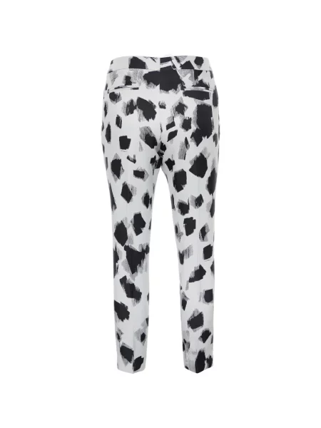 Pantaloni Joseph cu imprimeu abstract din jacard alb