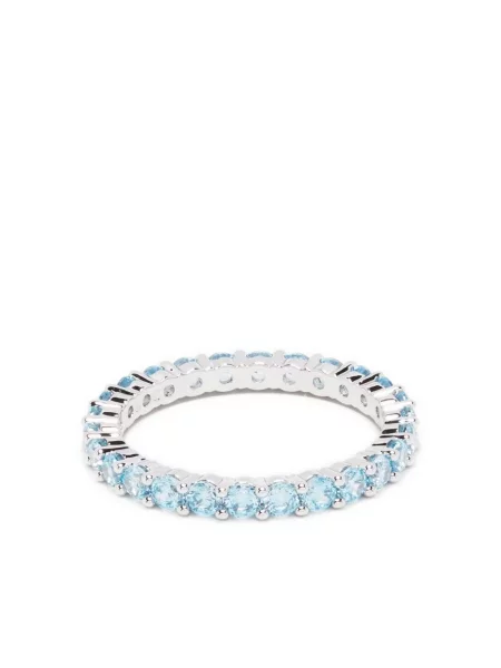Inel Swarovski argintiu