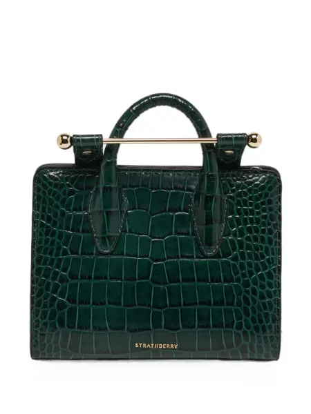 Geantă shopper Strathberry verde