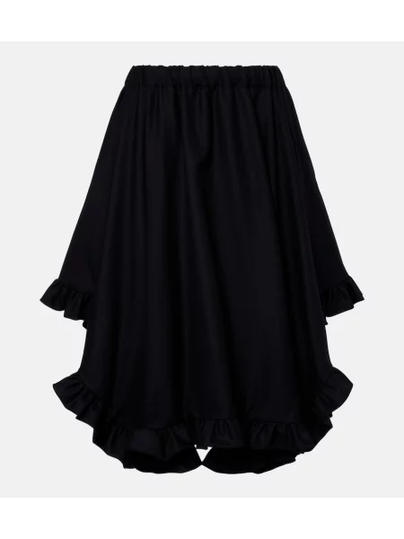Midi sukňa Noir Kei Ninomiya čierna