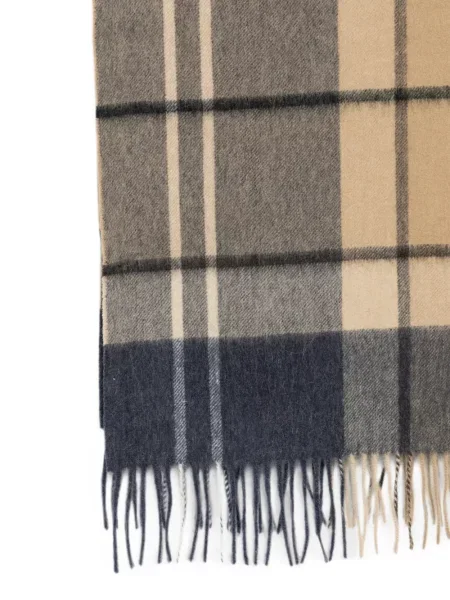 Καρό κασκόλ Barbour με κρόσσια