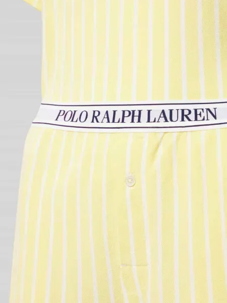 Piżama z mieszanki bawełny i modalu o kroju relaxed fit Polo Ralph Lauren żółta
