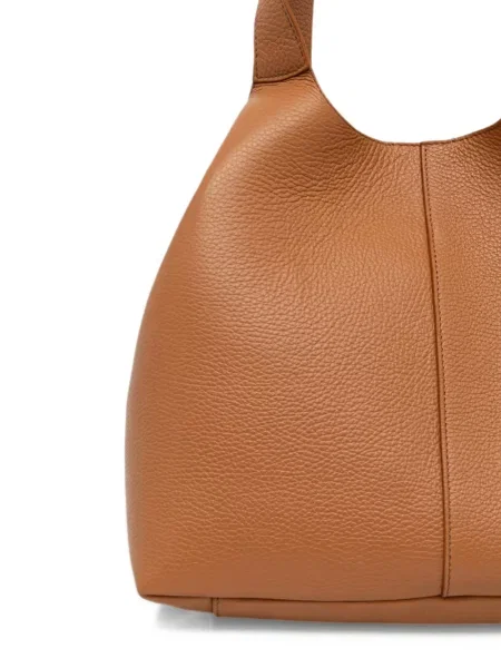 Bőr shopper táska Coccinelle barna