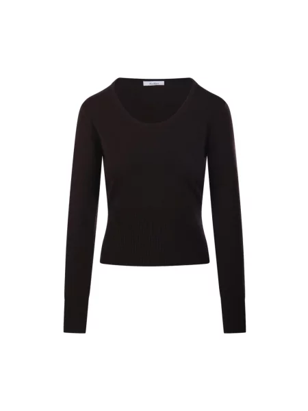Sweter Max Mara wełniany brązowy