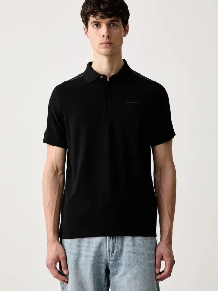 Tricou polo Karl Lagerfeld negru