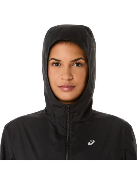 ASICS Geacă sport negru alb