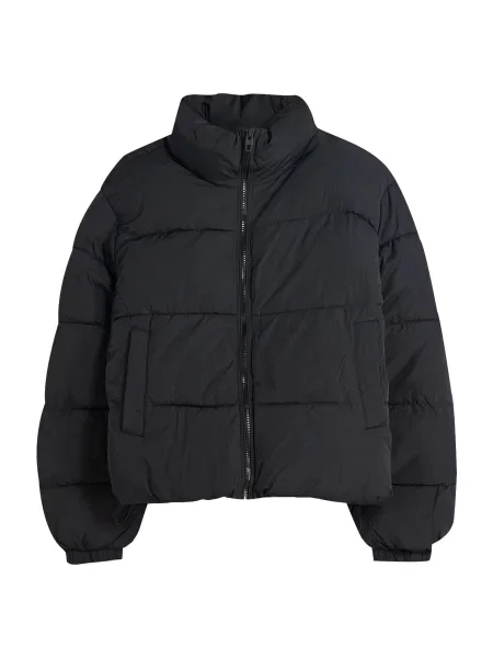 Bershka Geacă de iarnă negru