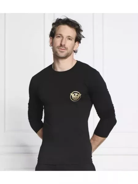 Emporio Armani Top de pijama negru