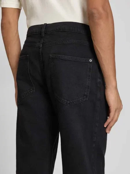Jeansy z 5 w klasycznym kroju baggy Review czarne