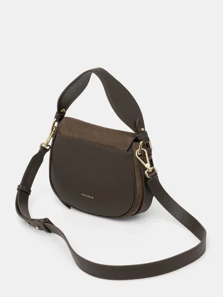 Замшевая сумка через плечо Coccinelle