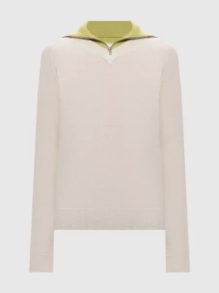 Джемпер кольору айворі з вовною Maison Margiela Mm6 бежевий