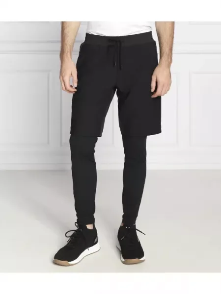 BOSS GREEN Pantaloni de trening T_Run negru