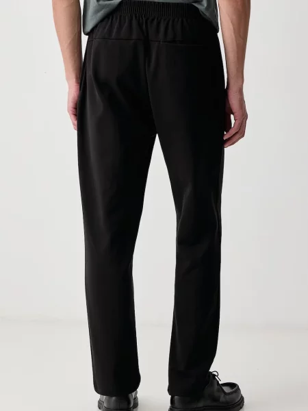 BOSS Green spodnie dresowe z bawełną JT_Network Tapered czarne