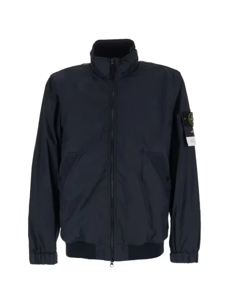 Geacă Stone Island cu strasuri albastru