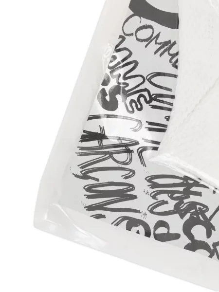 Șosete Comme Des Garçons cu autograf alb