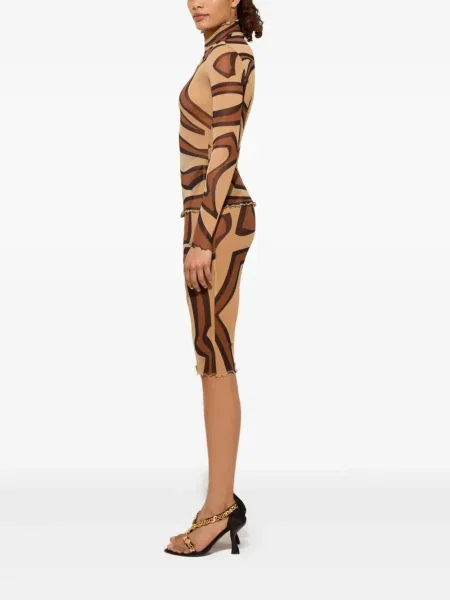 Fustă midi Pucci cu imagine până la genunchi