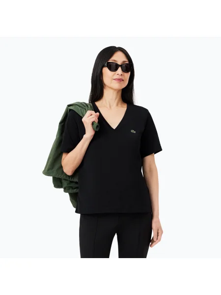 Lacoste дамска тениска black черно