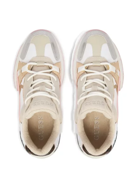 Sneakerși Guess alb