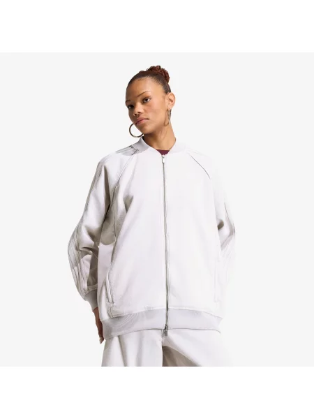 Bunda adidas SST Oversized Denim Tracktop Clear Grey Denim XL šedá