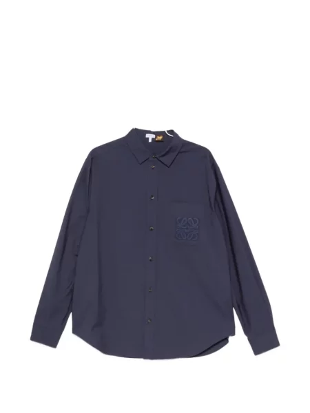 Cămașă Loewe cu broderie albastru