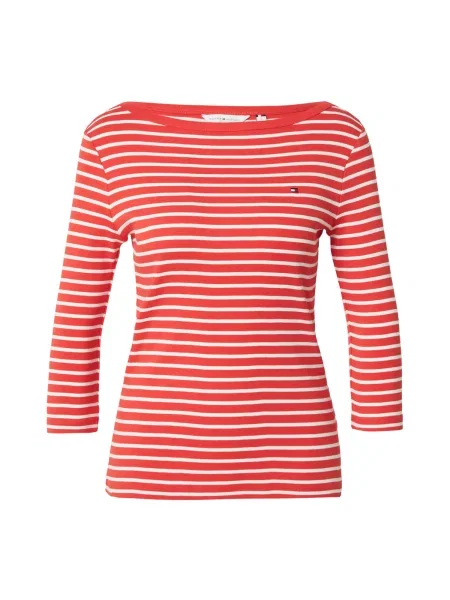 TOMMY HILFIGER Tricou CODY roșu alb