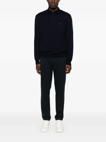 Polo Etro cu broderie albastru