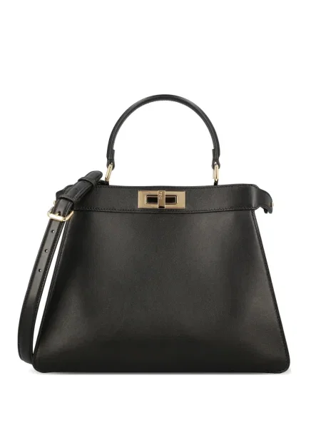 Geantă de mână Fendi Peekaboo negru