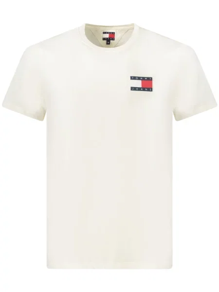 Majica Tommy Hilfiger s kratkimi rokavi bež