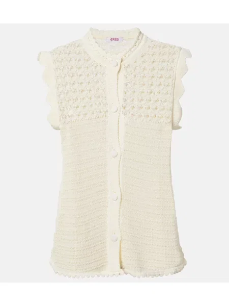 Croșetat top Eres alb