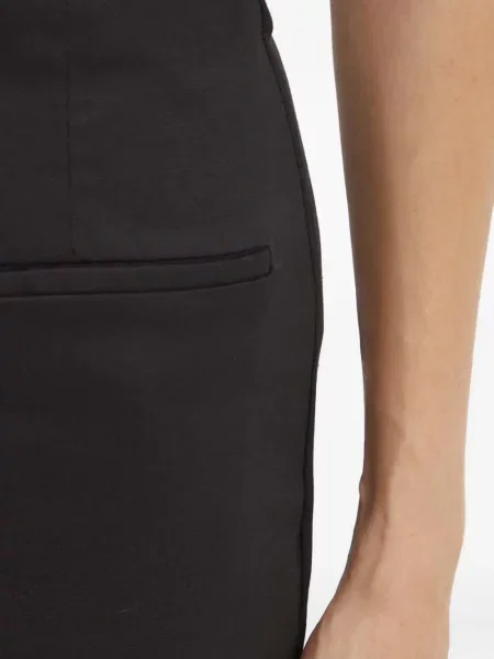 Fustă midi Bardot până la genunchi negru