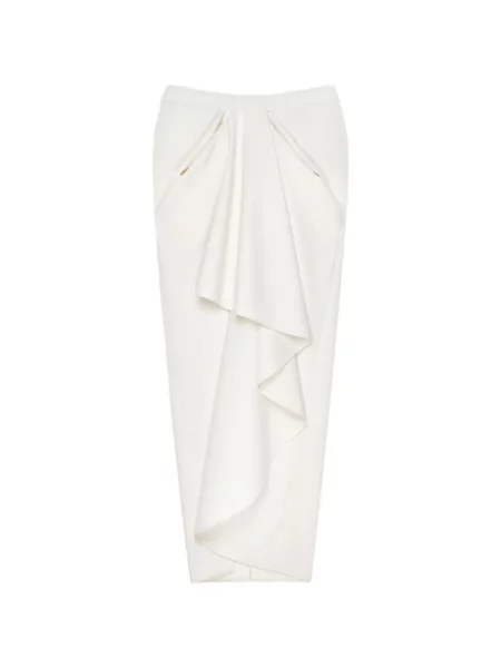 Spódnica maxi Givenchy drapowana biała