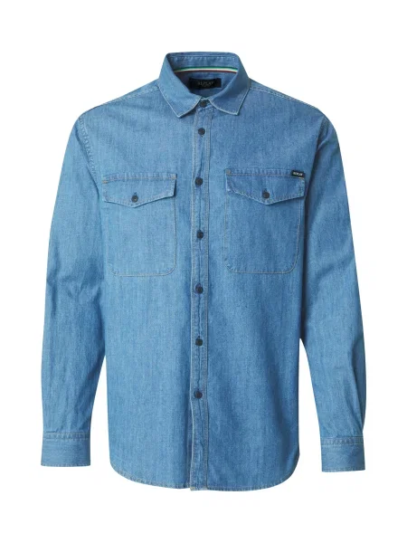 REPLAY Košile džínovina modrá