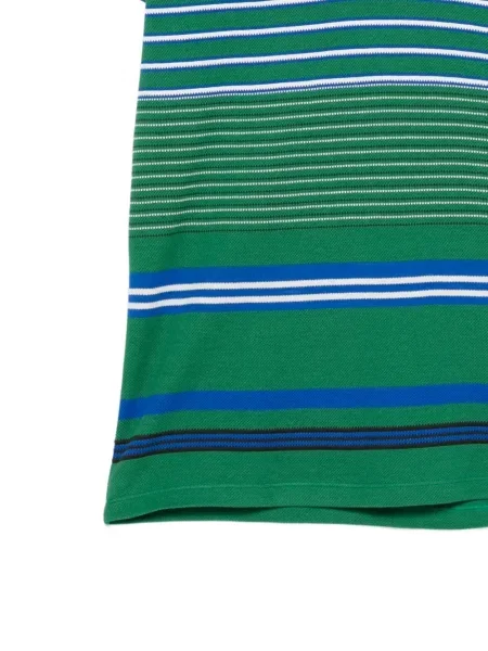 Tricou polo Lacoste cu dungi verde