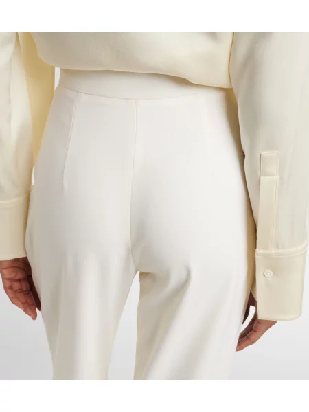 Pantaloni Costarellos de lână alb