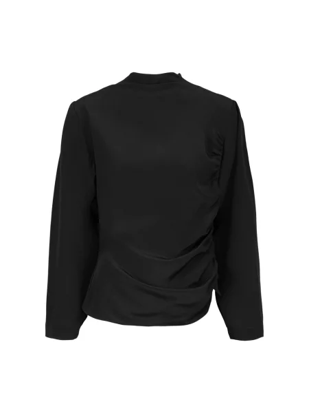 Jedwabna bluzka Envelope 1976 czarna
