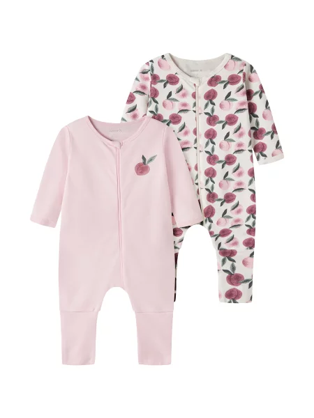NAME IT Pijamale crem / pin / magenta / rosé verde